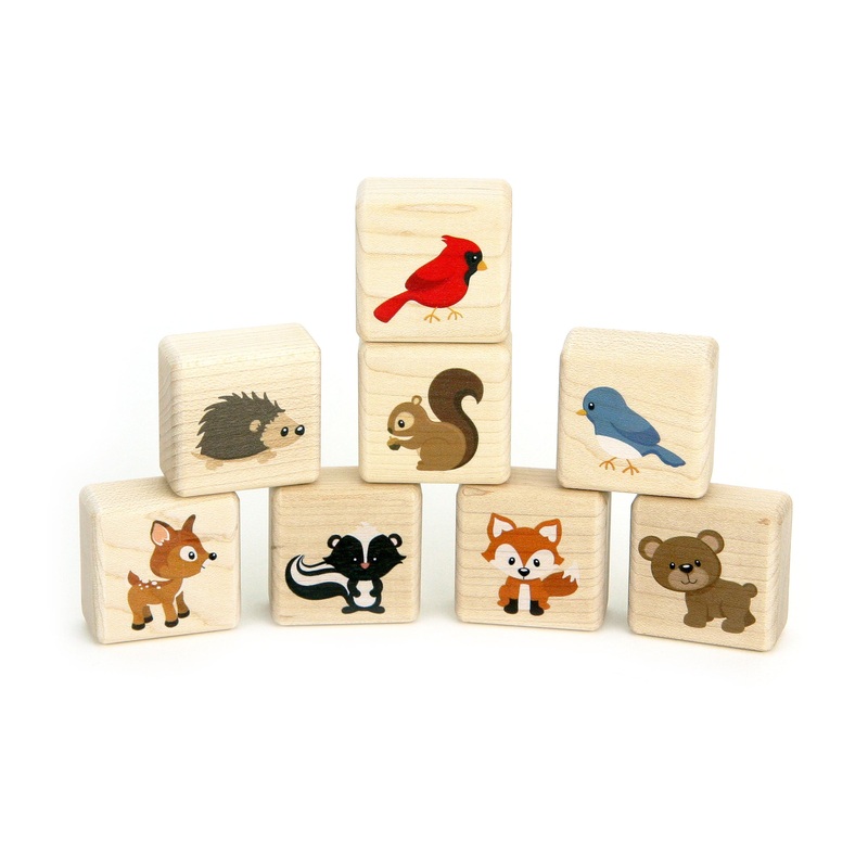 Little Forest Animal Friends 8 pc. Building Block Set