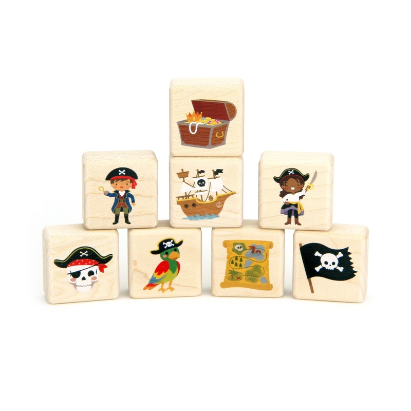 Little Pirate Friends 8 pc. Building Block Set