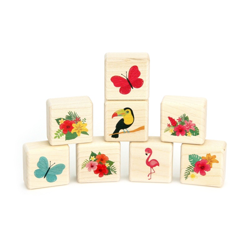 Little Tropical Garden 8 pc. Building Block Set