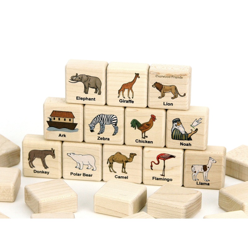 Noah’s Ark Wooden Matching Game – 24 pc Set