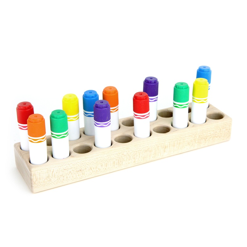 Personalized Maple 20-count Paint Stick Holder