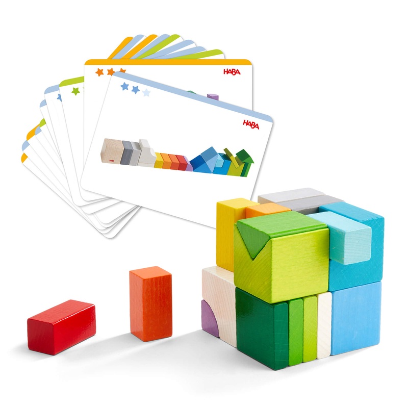 Chromatix 3D Arranging Game Wooden Building Blocks