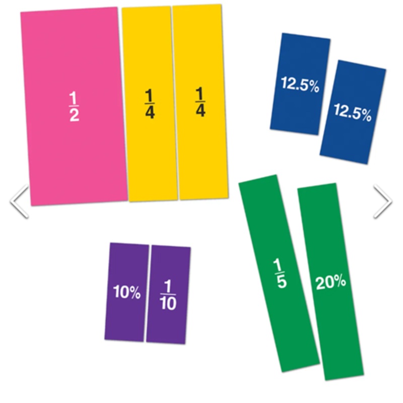 Double-Sided Magnetic Fraction Squares – Set 51