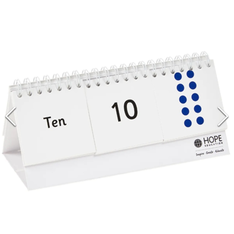 Number 1-20 Flip Chart – Pupil from Hope Education Pack of five