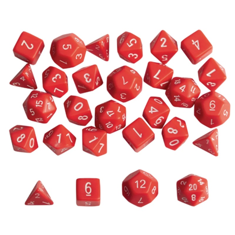 Polyhedron Number Dice from Hope Education – Pack of 35 Pack of thirty five